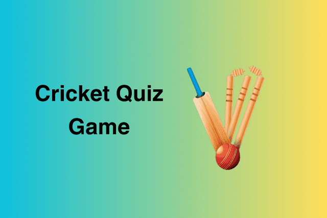 Cricket Quiz Game