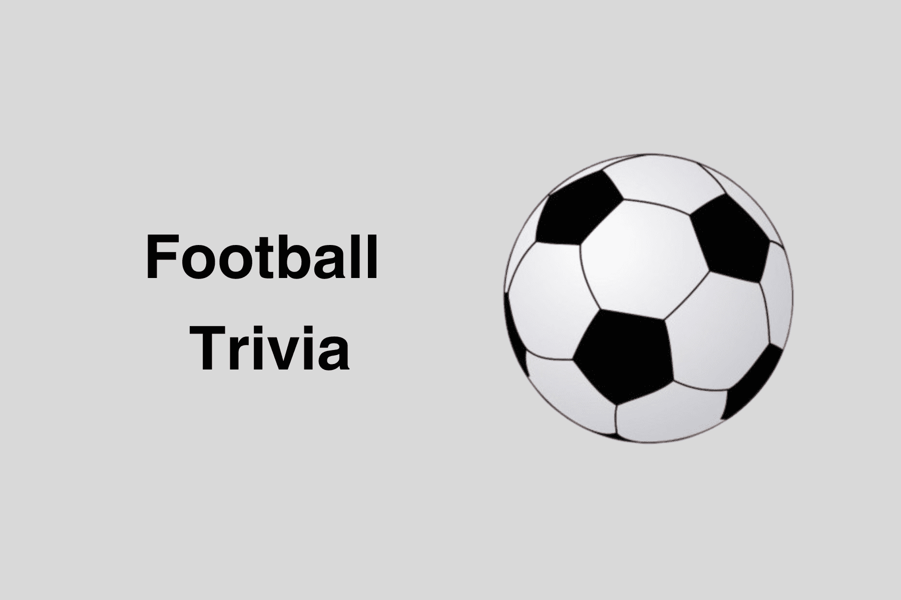 Football Trivia