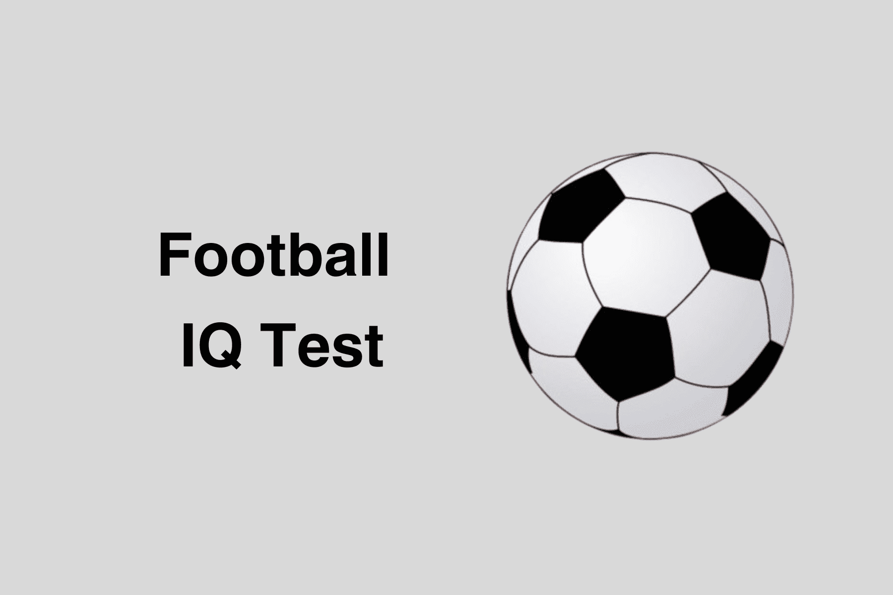 Football IQ Test