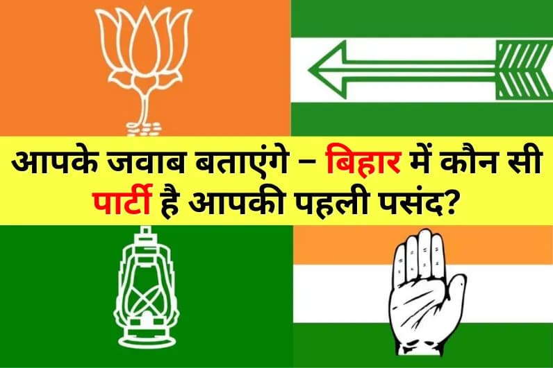 आपके जवाब बताएंगे – बिहार में कौन सी पार्टी है आपकी पहली पसंद?