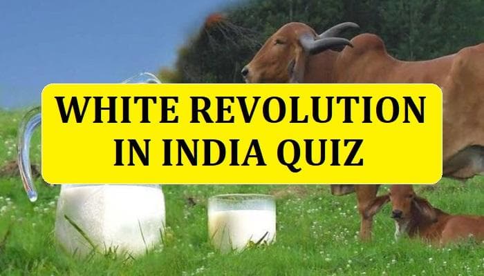 White Revolution in India Quiz