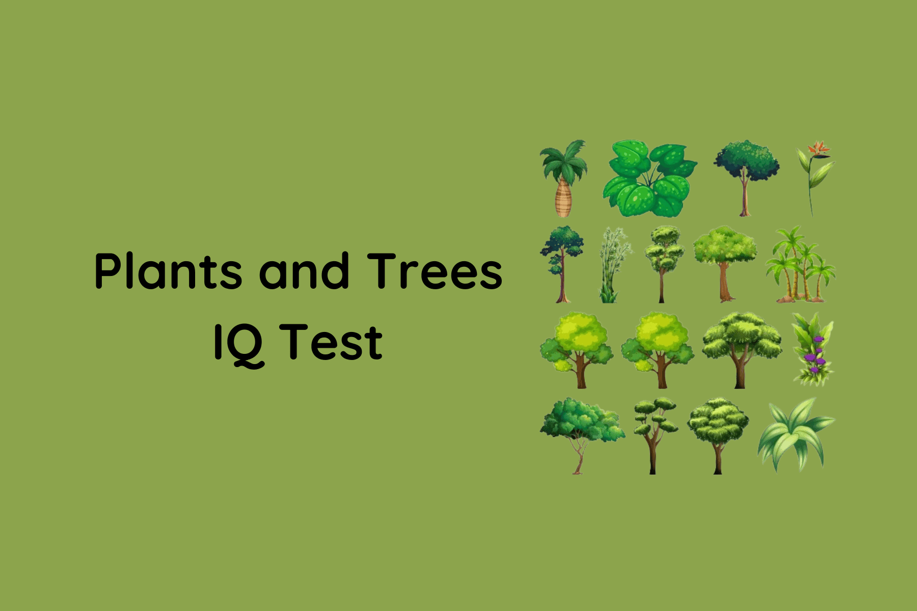 Plants and Trees IQ Test
