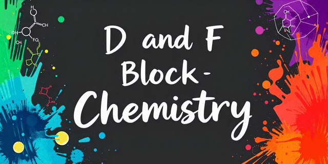 The d-and f-Block Elements Quiz-1