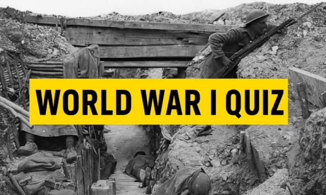 World War I Quiz