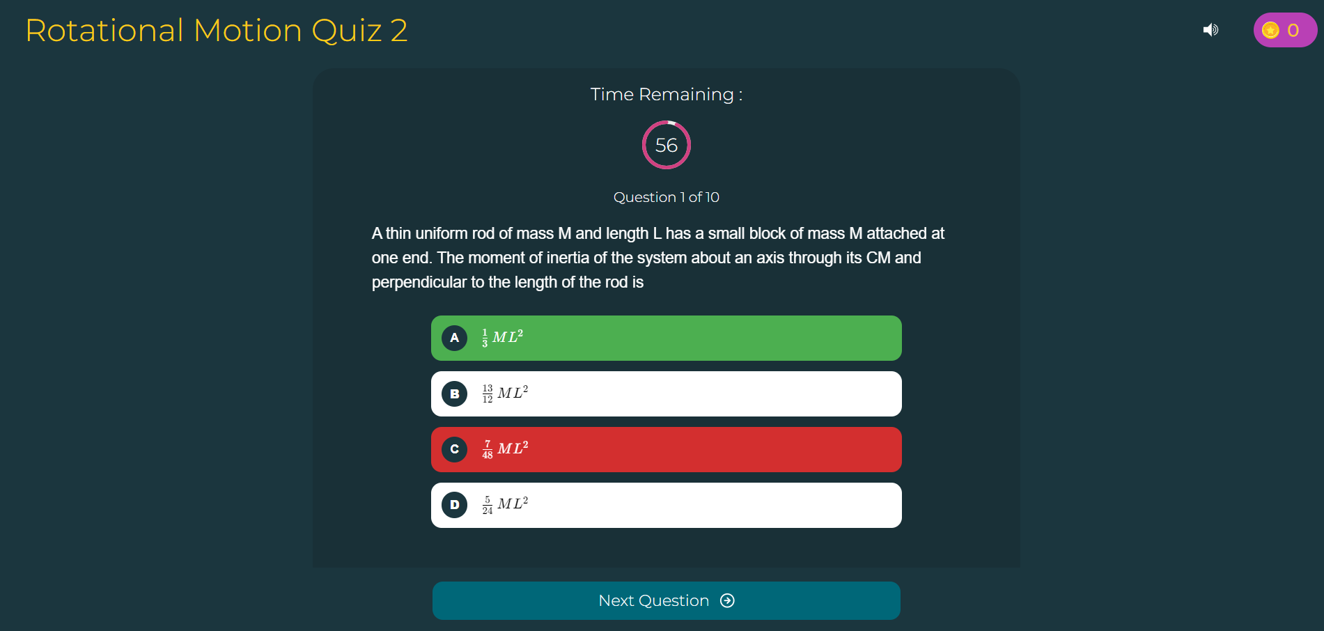 Quiz promotion